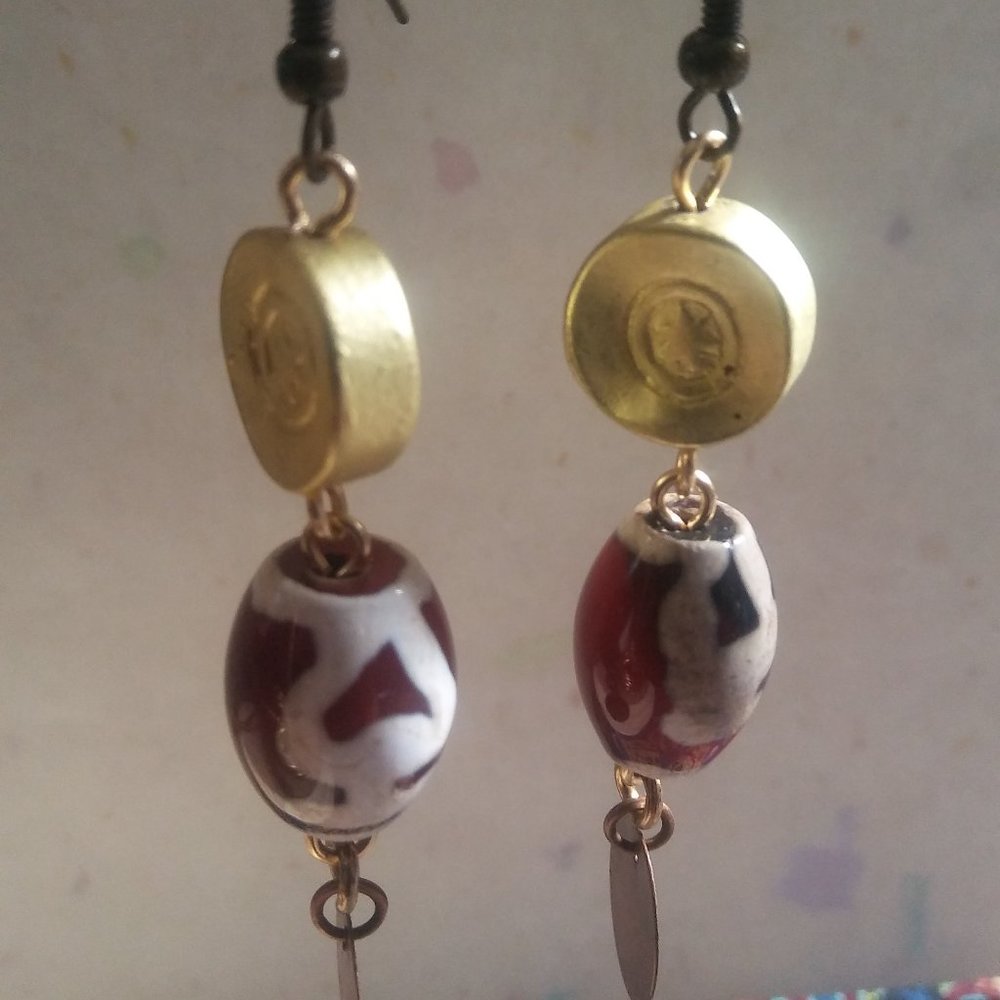 BRASS COPPER EARRINGS